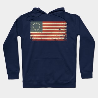 Betsy Ross Flag Distressed Hoodie